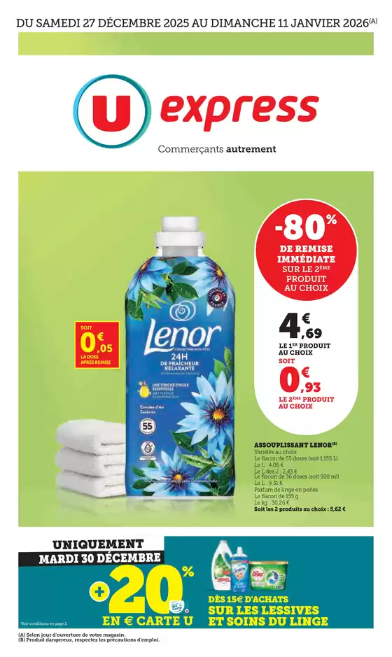Catalogue U Express à Contest | Spécial Blanc | 2025-12-27T00:00:00.000Z - 2026-01-11T00:00:00.000Z