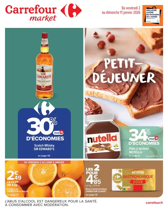 Catalogue Carrefour Drive à Riom | PETIT-DEJEUNER | 2026-01-02T00:00:00.000Z - 2026-01-11T00:00:00.000Z