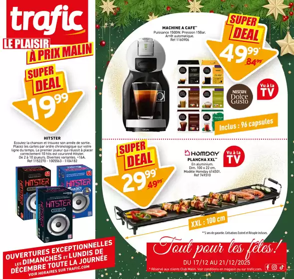 Catalogue Trafic à Thiais | Tout pour les fêtes ! | 2025-12-16T00:00:00.000Z - 2025-12-21T00:00:00.000Z