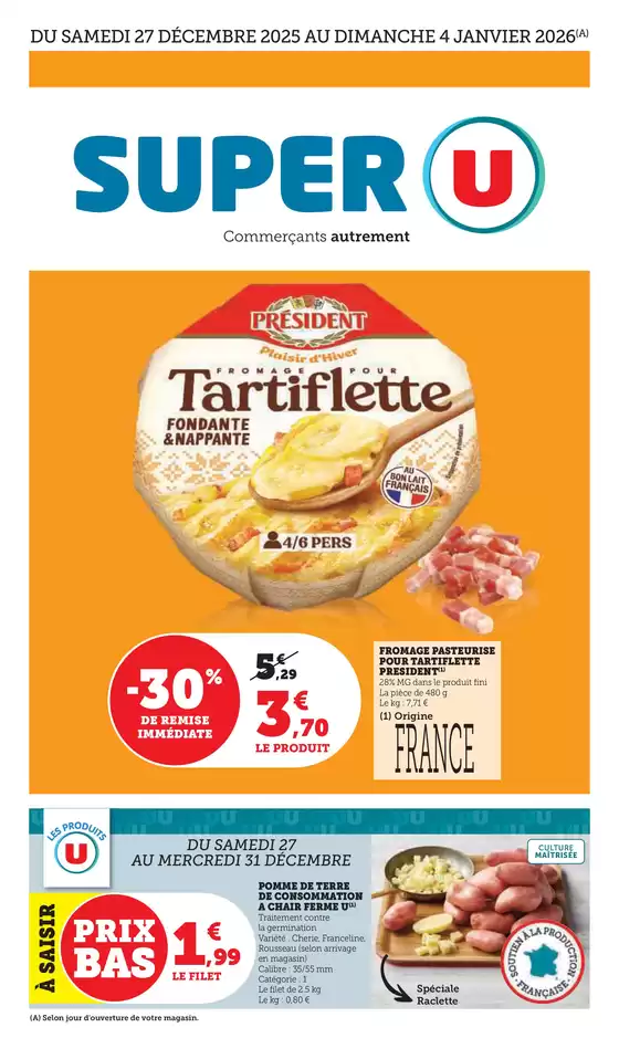 Catalogue Super U à Nantes | Catalogue SUPER U | 2025-12-27T00:00:00.000Z - 2026-01-04T00:00:00.000Z