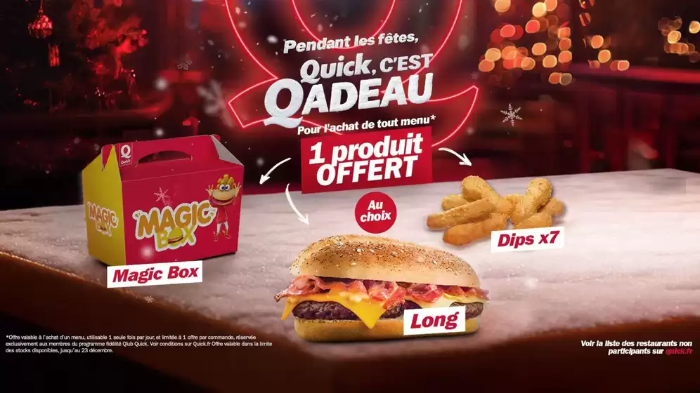 Catalogue Quick à Beauvais | Pendant les fêtes | 2025-12-17T00:00:00.000Z - 2025-12-23T00:00:00.000Z