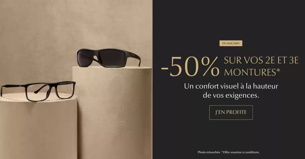 Catalogue Grand Optical à Chanteloup-en-Brie | Votre 2ème et 3ème monture optique ou solaire à -50% | 2025-12-17T00:00:00.000Z - 2025-12-31T00:00:00.000Z