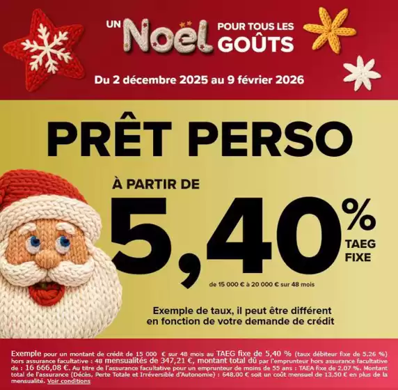 Catalogue Carrefour Banque et Assurance à Évreux | PRÊT PERSO | 2025-12-18T00:00:00.000Z - 2026-02-09T00:00:00.000Z