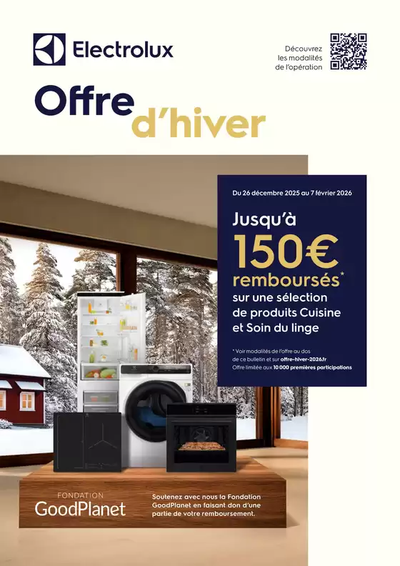 Catalogue Copra à Laguiole | Electrolux vous rembourse jusqu'à 150€ | 2025-12-26T00:00:00.000Z - 2026-02-07T00:00:00.000Z