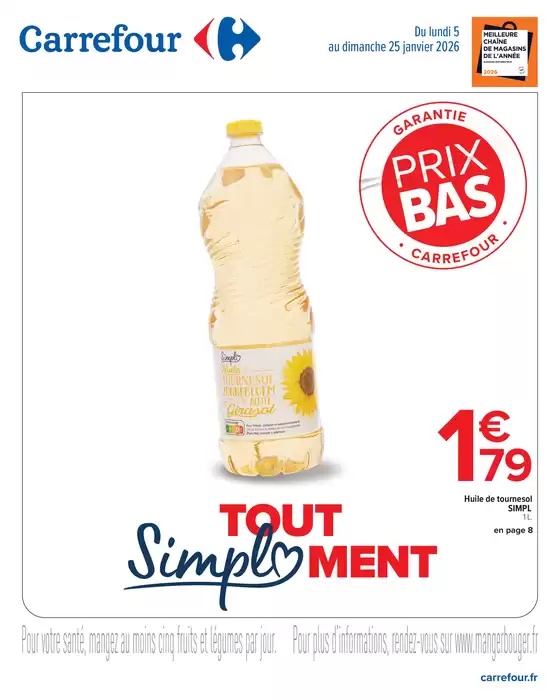 Catalogue Carrefour à  | TOUT SIMPLEMENT | 2026-01-05T00:00:00.000Z - 2026-01-25T00:00:00.000Z