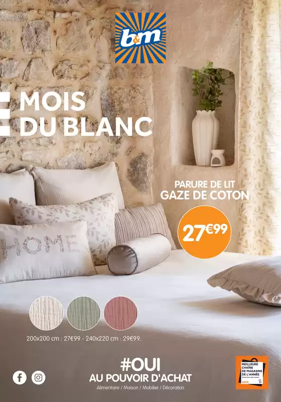 Catalogue B&M | Mois du Blanc | 2025-12-26T00:00:00.000Z - 2026-01-27T00:00:00.000Z