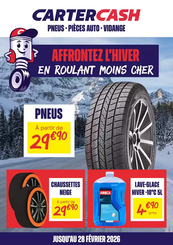 Catalogue Carter-Cash à Laon | Affrontez l'hiver en roulant moins cher | 2025-12-24T00:00:00.000Z - 2026-02-28T00:00:00.000Z