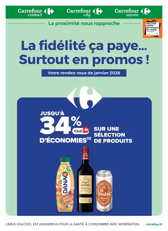 Catalogue Carrefour Express à La Clayette | RENDEZ VOUS FIDELITE | 2026-01-01T00:00:00.000Z - 2026-01-31T00:00:00.000Z