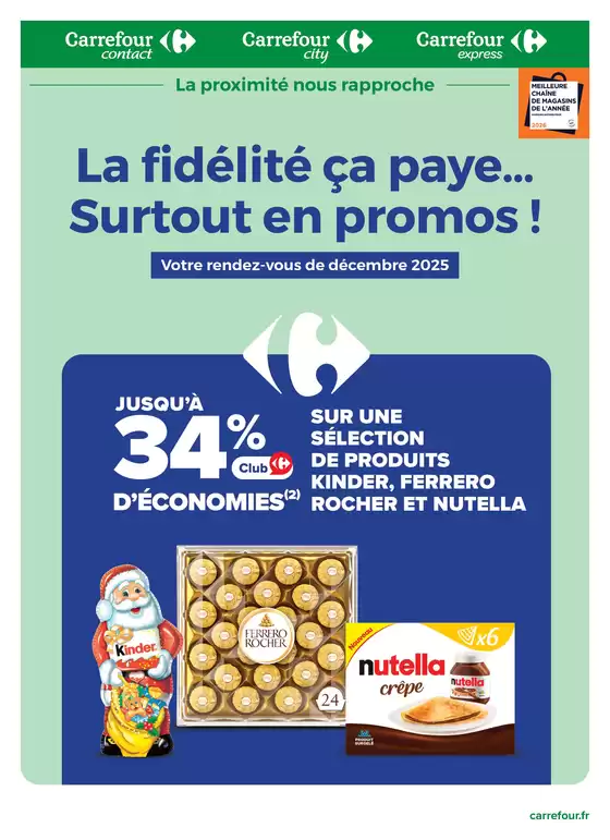 Catalogue Carrefour City à Oloron-Sainte-Marie | LA FIDÉLITÉ ÇA PAYE...SURTOUT EN PROMOS ! | 2025-12-24T00:00:00.000Z - 2025-12-31T00:00:00.000Z