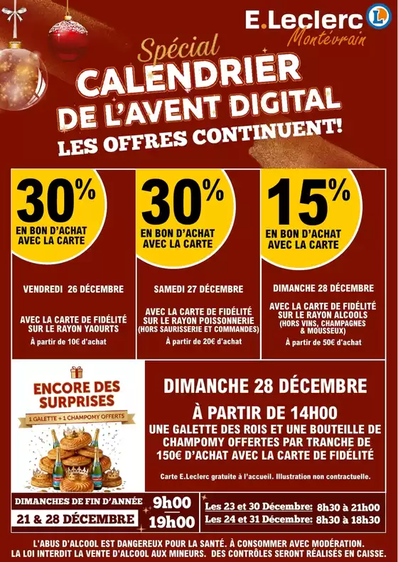 Catalogue E.Leclerc à Ceyrat | CALENDRIER AVENT LA SUITE 25 | 2025-12-26T00:00:00.000Z - 2025-12-28T00:00:00.000Z