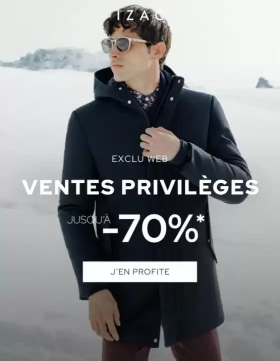Catalogue Izac à Bazeilles | Ventes privées Jusqu'à -70%* exclu web | 2025-12-26T00:00:00.000Z - 2026-01-06T00:00:00.000Z