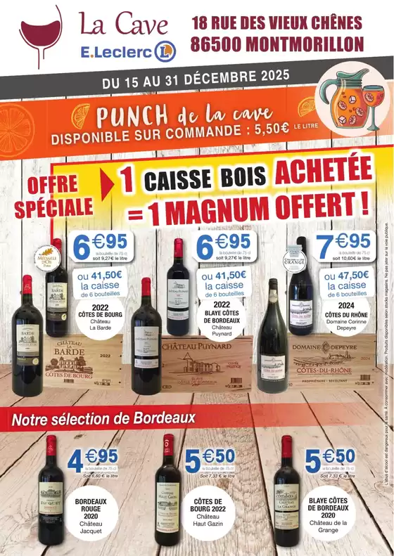 Catalogue E.Leclerc | MA CAVE DE DECEMBRE | 2025-12-15T00:00:00.000Z - 2025-12-31T00:00:00.000Z