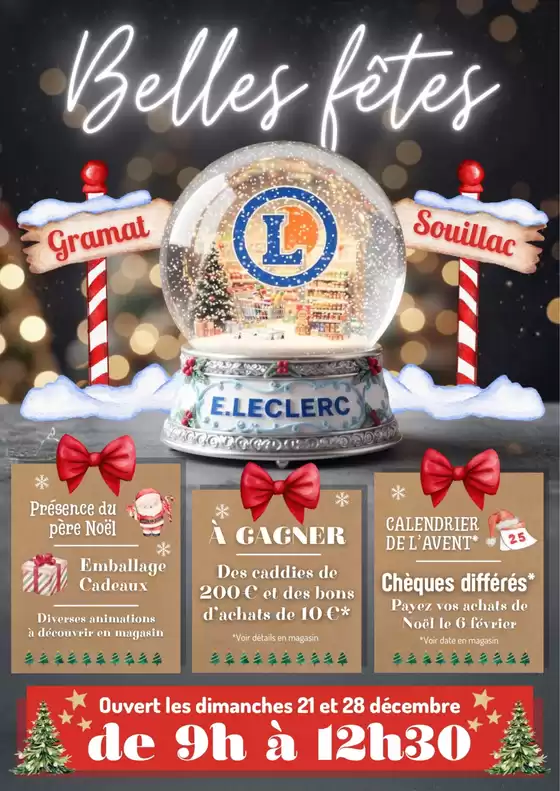 Catalogue E.Leclerc à Fort-Mahon-Plage | Belles fêtes | 2025-12-21T00:00:00.000Z - 2025-12-28T00:00:00.000Z