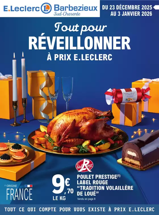 Catalogue E.Leclerc à Fort-Mahon-Plage | Opération réveillon | 2025-12-23T00:00:00.000Z - 2026-01-03T00:00:00.000Z