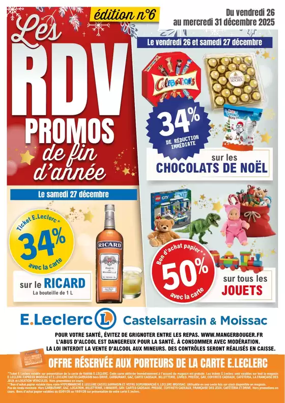 Catalogue E.Leclerc à Fort-Mahon-Plage | Sodiart - Edition 6 | 2025-12-26T00:00:00.000Z - 2025-12-31T00:00:00.000Z