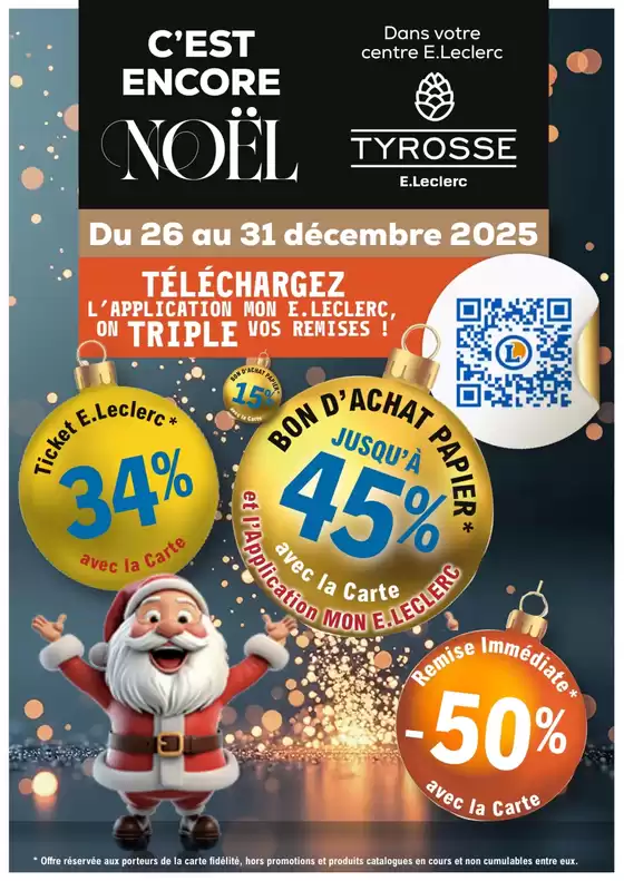 Catalogue E.Leclerc à Fort-Mahon-Plage | RELANCE NOEL | 2025-12-26T00:00:00.000Z - 2025-12-31T00:00:00.000Z