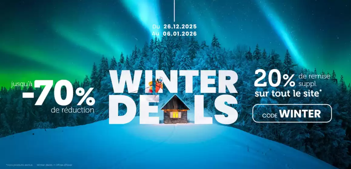 Catalogue Ekosport à Anglet | Winter deals Jusqu'à -70% | 2025-12-26T00:00:00.000Z - 2026-01-06T00:00:00.000Z