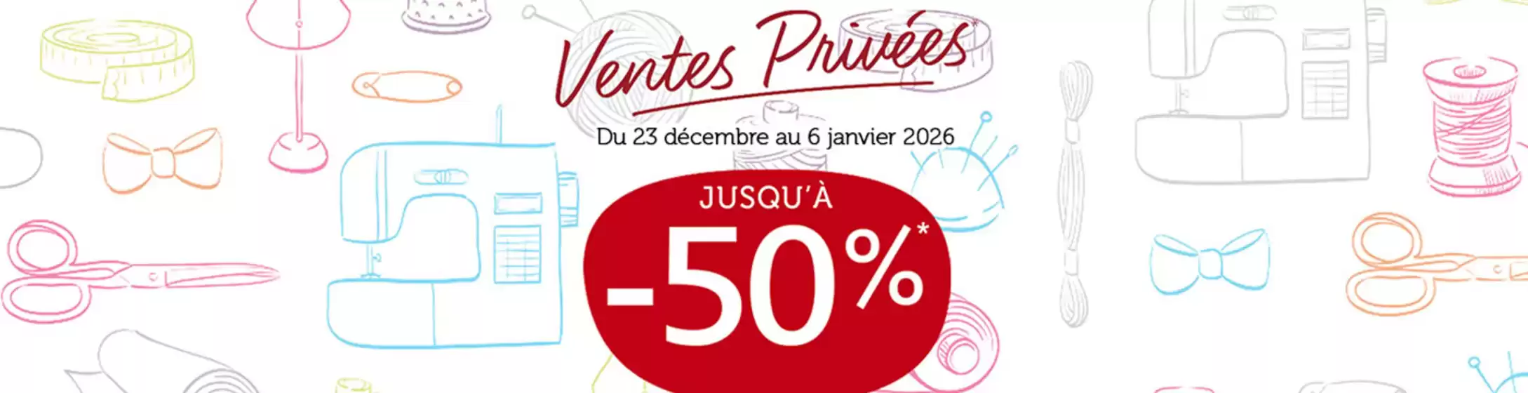 Catalogue Mondial Tissus à Aubière | Ventes Privées jusqu'à -50% | 2025-12-29T00:00:00.000Z - 2026-01-06T00:00:00.000Z
