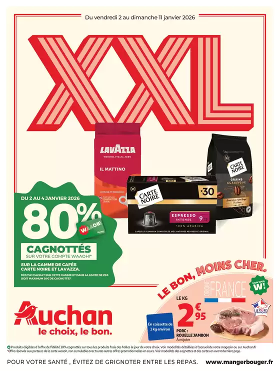 Catalogue Auchan Hypermarché à | Bonnes résolutions en XXL | 2026-01-02T00:00:00.000Z - 2026-01-11T00:00:00.000Z