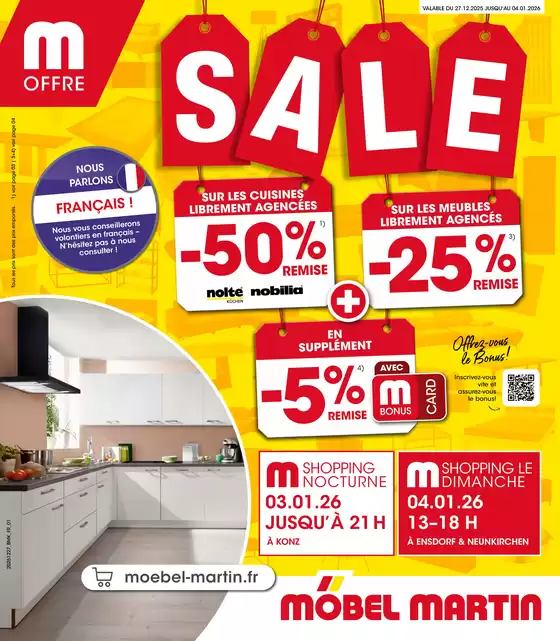 Catalogue Möbel Martin à Noisy-le-Grand | SALE | 2025-12-29T00:00:00.000Z - 2026-01-04T00:00:00.000Z