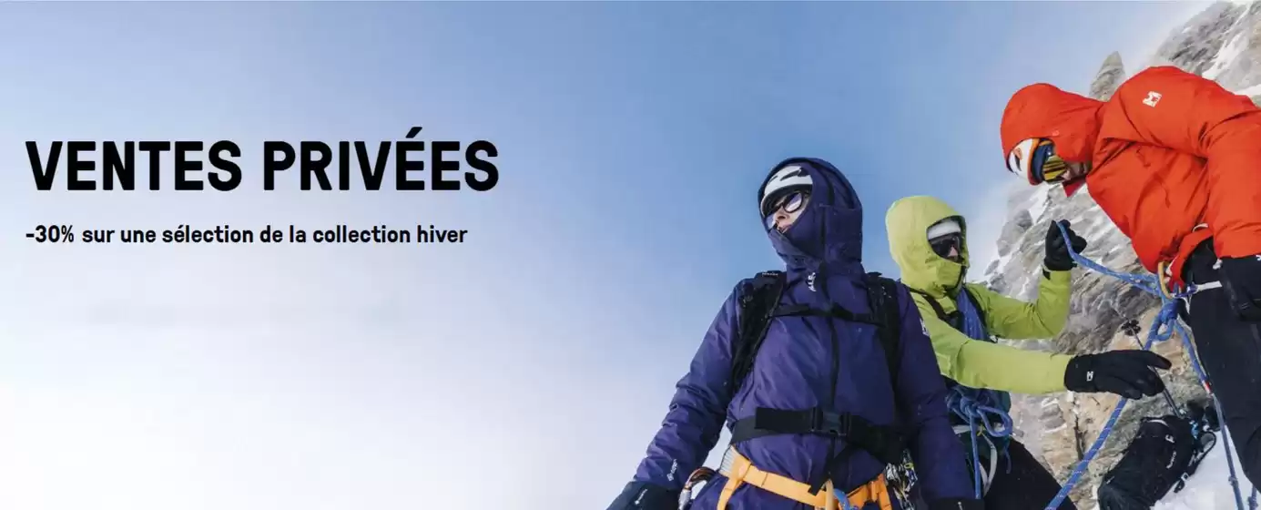 Catalogue Millet à Bordeaux | Ventes privées -30% sur une sélection de la collection hiver | 2025-12-29T00:00:00.000Z - 2026-01-15T00:00:00.000Z