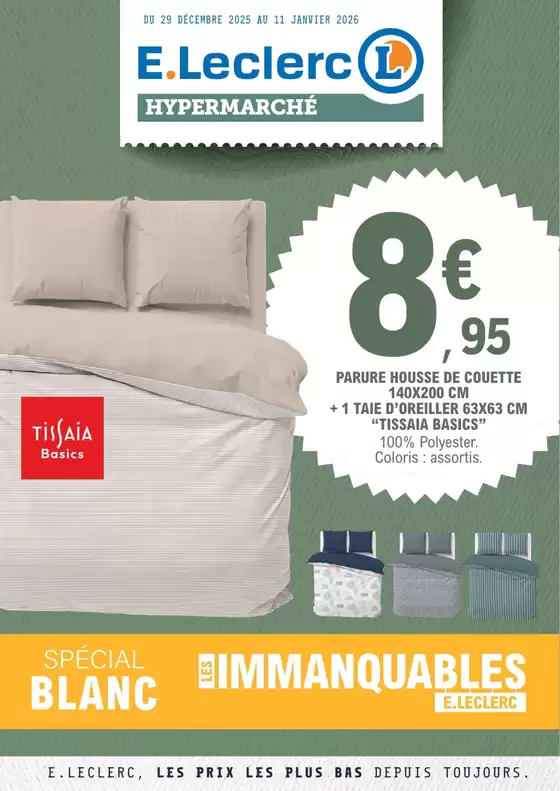 Catalogue E.Leclerc à Quimper | 25C028LR | 2025-12-29T00:00:00.000Z - 2026-01-11T00:00:00.000Z