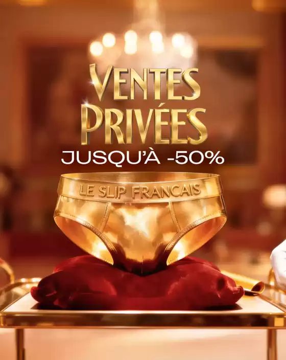 Catalogue Le Slip Français à Le Tronchet (Ille et Vilaine) | Ventes Privées jusqu'à -50% | 2025-12-29T00:00:00.000Z - 2026-01-11T00:00:00.000Z