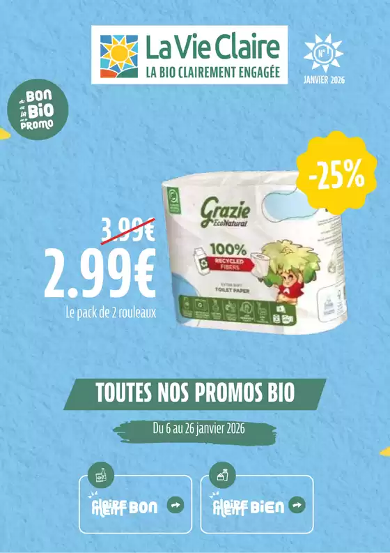 Catalogue La Vie Claire à Levallois-Perret | JANVIER 2026 | 2026-01-06T00:00:00.000Z - 2026-01-26T00:00:00.000Z