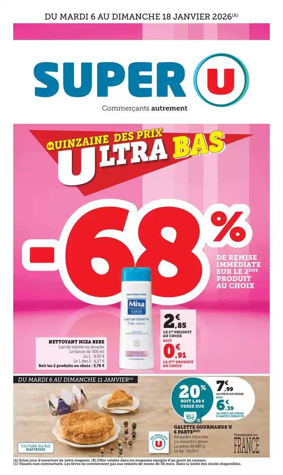 Catalogue Super U à Marseille | Temps Fort Bébé | 2026-01-06T00:00:00.000Z - 2026-01-18T00:00:00.000Z