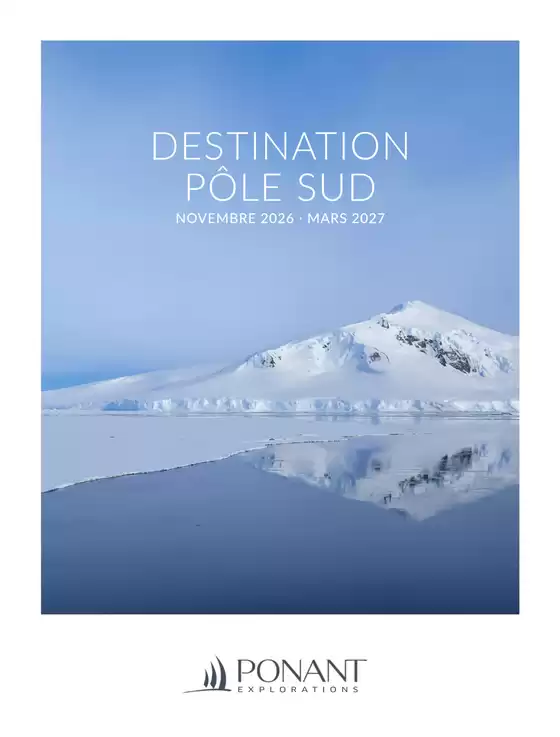 Catalogue Ponant | Nouvelles offres à découvrir | 2026-11-01T00:00:00.000Z - 2027-03-31T00:00:00.000Z