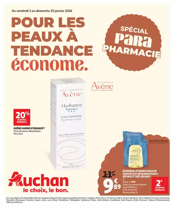 Catalogue Auchan Hypermarché à Valréas | Parapharmacie janvier | 2026-01-02T00:00:00.000Z - 2026-01-25T00:00:00.000Z