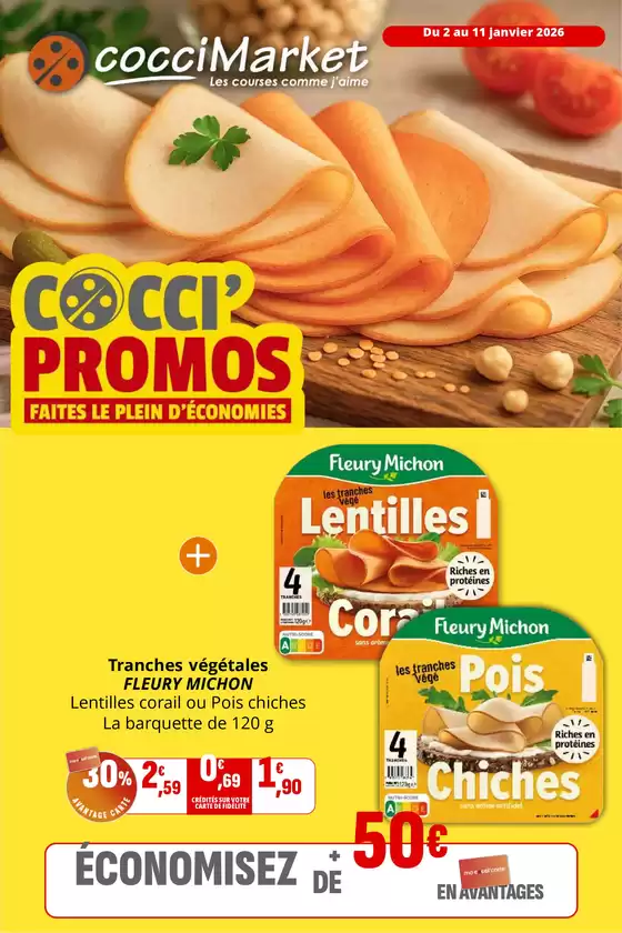 Catalogue Coccimarket à  | Cocci'Promos | 2026-01-02T00:00:00.000Z - 2026-01-11T00:00:00.000Z