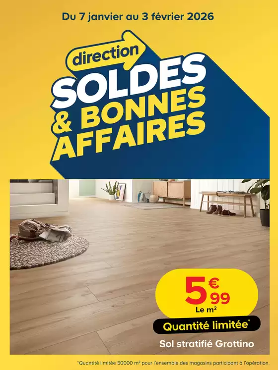 Catalogue Castorama | Direction soldes et bonnes affaires | 2026-01-07T00:00:00.000Z - 2026-02-02T00:00:00.000Z