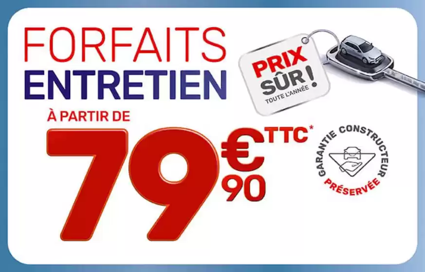 Catalogue AD Auto à Decazeville | FORFAIT ENTRETIEN À PARTIR DE 79€90 | 2026-01-02T00:00:00.000Z - 2026-01-16T00:00:00.000Z