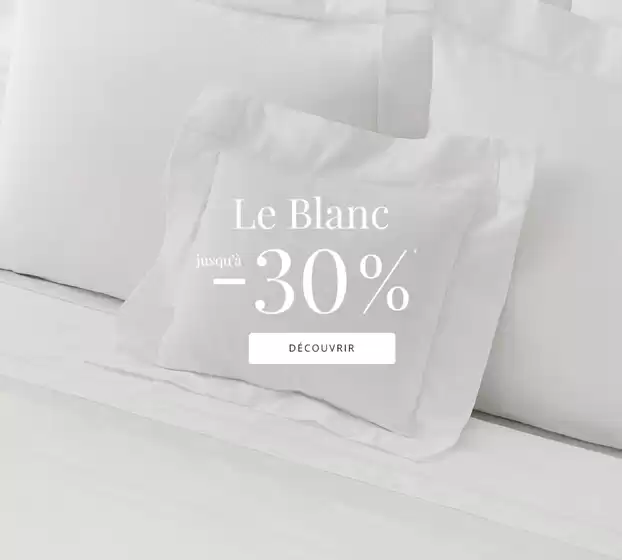Catalogue Yves Delorme à Enghien-les-Bains | Le blanc jusqu'à -30% | 2026-01-02T00:00:00.000Z - 2026-01-16T00:00:00.000Z