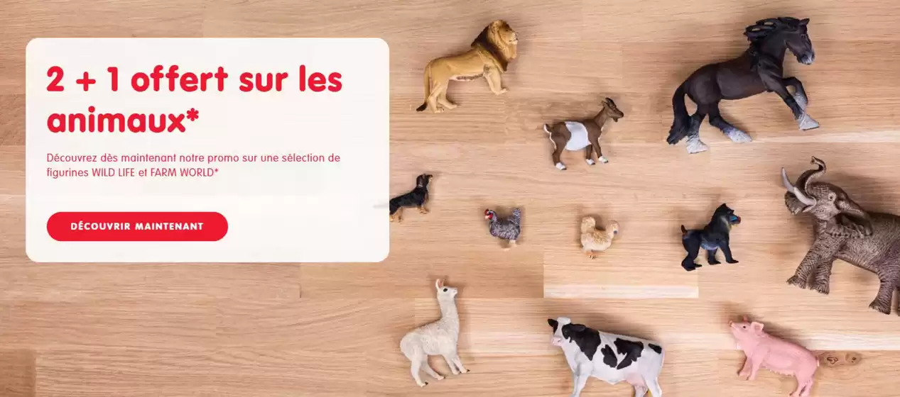 Catalogue Schleich à Le Creusot | 2 + 1 offert sur les animaux | 2026-01-02T00:00:00.000Z - 2026-01-11T00:00:00.000Z