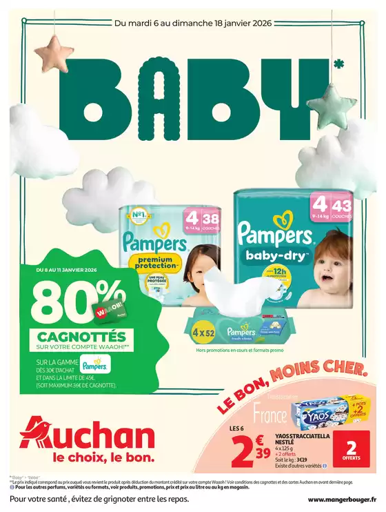 Catalogue Auchan Hypermarché | Tout pour votre bébé | 2026-01-06T00:00:00.000Z - 2026-01-18T00:00:00.000Z