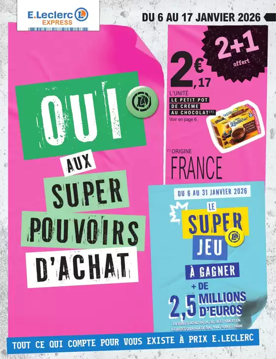 Catalogue E.Leclerc à | EVENEMENT 1 - EXPRESS | 2026-01-06T00:00:00.000Z - 2026-01-31T00:00:00.000Z