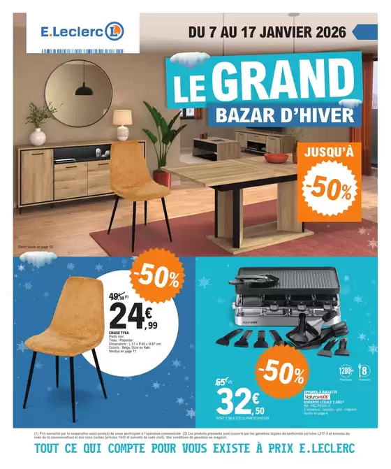Catalogue E.Leclerc | LE GRAND BAZAR DHIVER (ex soldes) | 2026-01-07T00:00:00.000Z - 2026-01-17T00:00:00.000Z