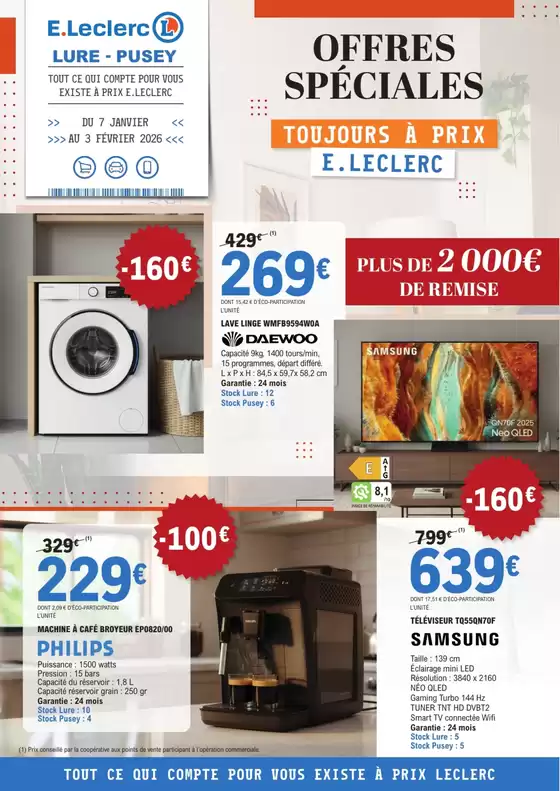 Catalogue E.Leclerc à Lyon | SOLDES ESPACE CULTUREL 1 | 2026-01-07T00:00:00.000Z - 2026-02-03T00:00:00.000Z