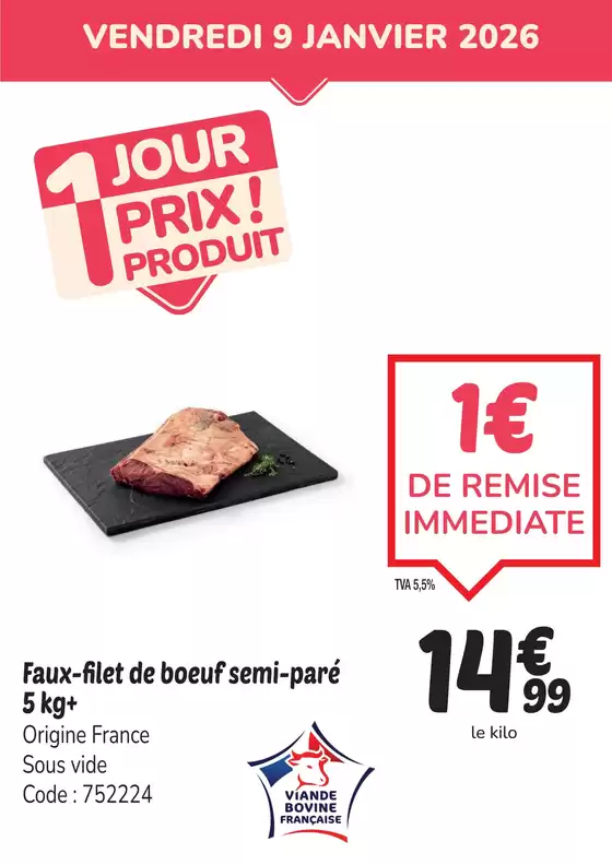 Catalogue Promocash à La Salle-de-Vihiers | PROMO faux-filet FR | 2026-01-05T00:00:00.000Z - 2026-01-09T00:00:00.000Z