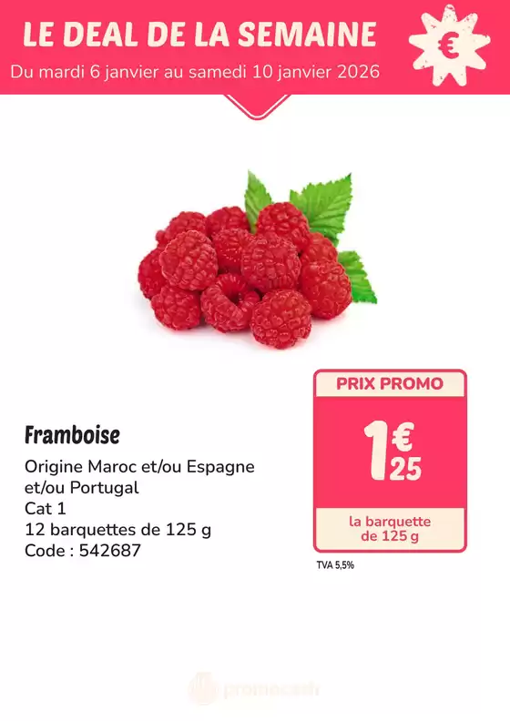 Catalogue Promocash à La Salle-de-Vihiers | DEAL de la semaine | 2026-01-05T00:00:00.000Z - 2026-01-10T00:00:00.000Z