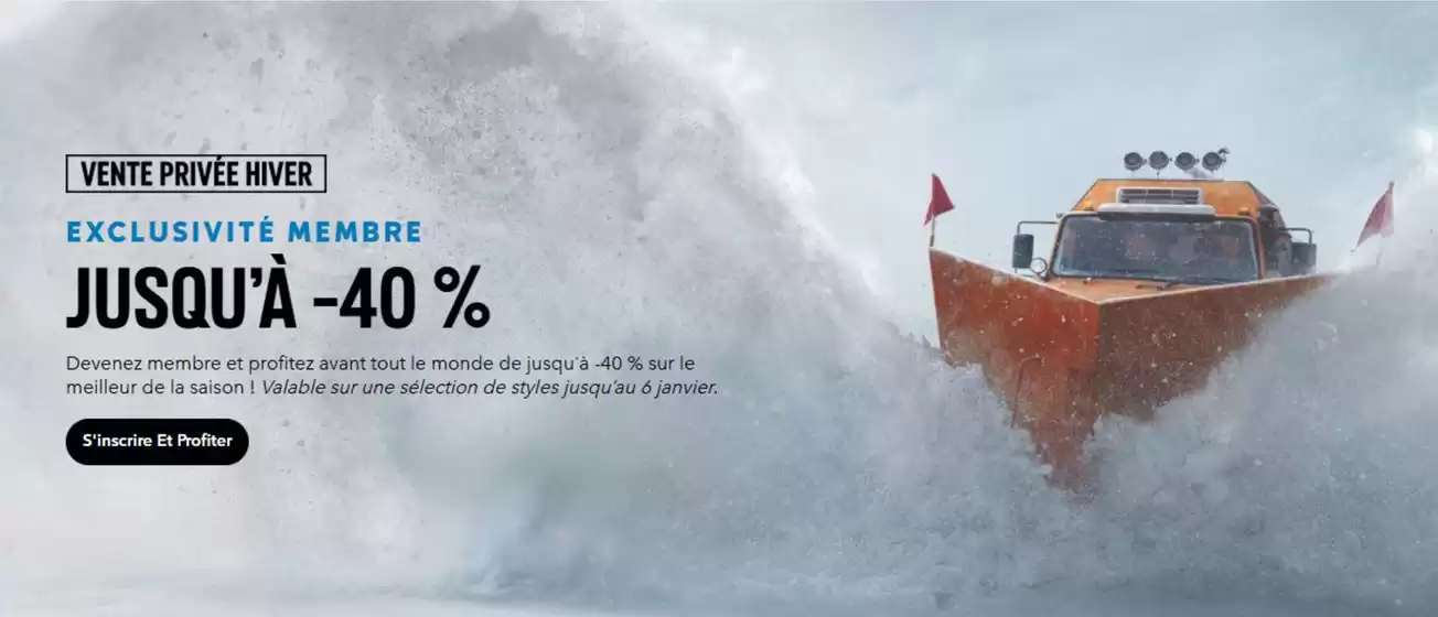 Catalogue Columbia | Ventes privilèges -40% | 2026-01-05T00:00:00.000Z - 2026-01-18T00:00:00.000Z
