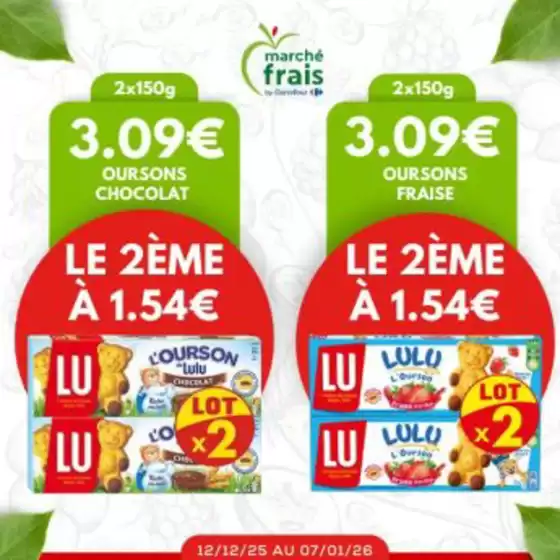 Catalogue marché frais Géant à Sarzeau | Promotions Chez Marché Frais | 2026-01-05T00:00:00.000Z - 2026-01-07T00:00:00.000Z