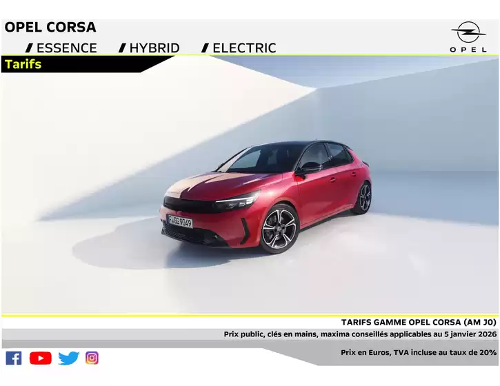 Catalogue Opel à | Opel Corsa | 2026-01-06T00:00:00.000Z - 2027-01-06T00:00:00.000Z