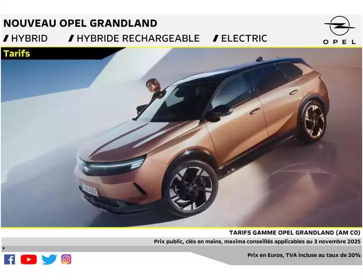 Catalogue Opel à | Opel Nouveau Grandland | 2026-01-06T00:00:00.000Z - 2027-01-06T00:00:00.000Z