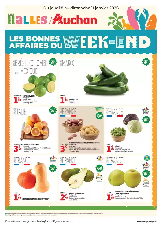 Catalogue Auchan Hypermarché | Les bons plans du week-end dans votre hyper ! | 2026-01-08T00:00:00.000Z - 2026-01-11T00:00:00.000Z