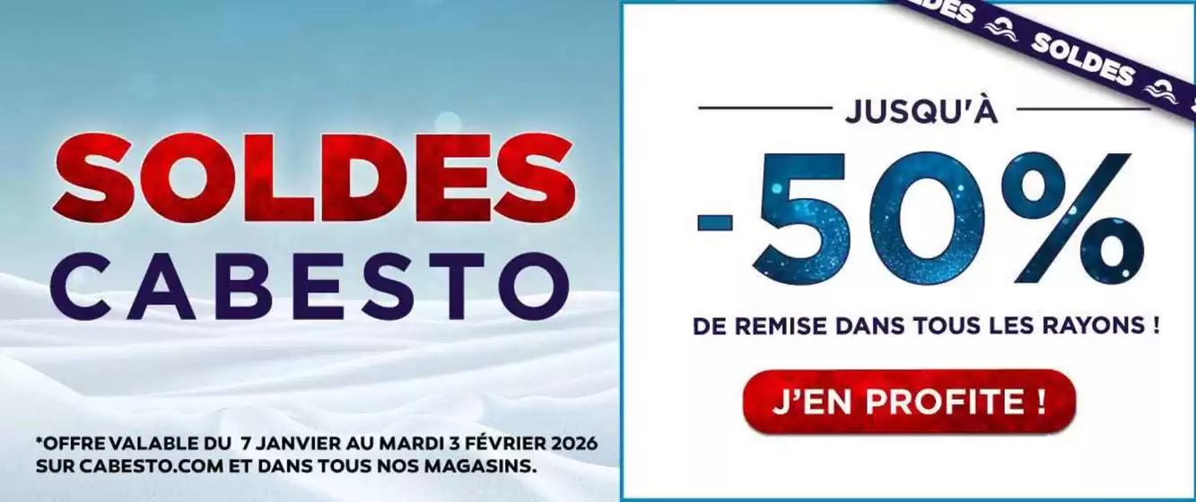 Catalogue Cabesto à Paris | Cabesto promotion | 2026-01-07T00:00:00.000Z - 2026-02-03T00:00:00.000Z