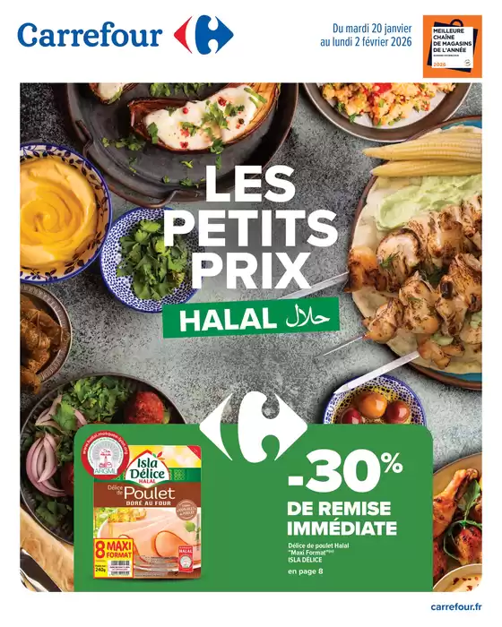 Catalogue Carrefour Drive à Varennes-sur-Allier | LES PETITS PRIX HALAL | 2026-01-20T00:00:00.000Z - 2026-02-02T00:00:00.000Z