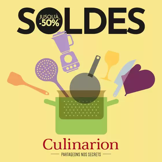Catalogue Culinarion à Nancy | SOLDES jusqu'à -50 % | 2026-01-07T00:00:00.000Z - 2026-01-21T00:00:00.000Z